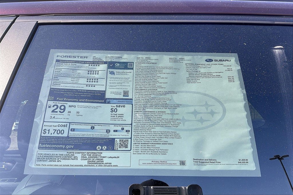 New 2026 Subaru Forester Limited AWD/4WD image 17