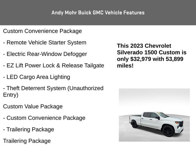 Used 2023 Chevrolet Silverado 1500 Custom AWD/4WD image 16
