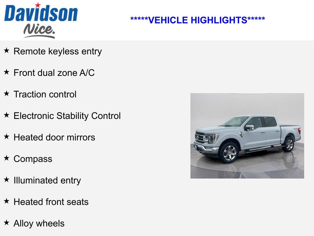 Certified 2023 Ford F150 Lariat w/ Equipment Group 502A High image 4