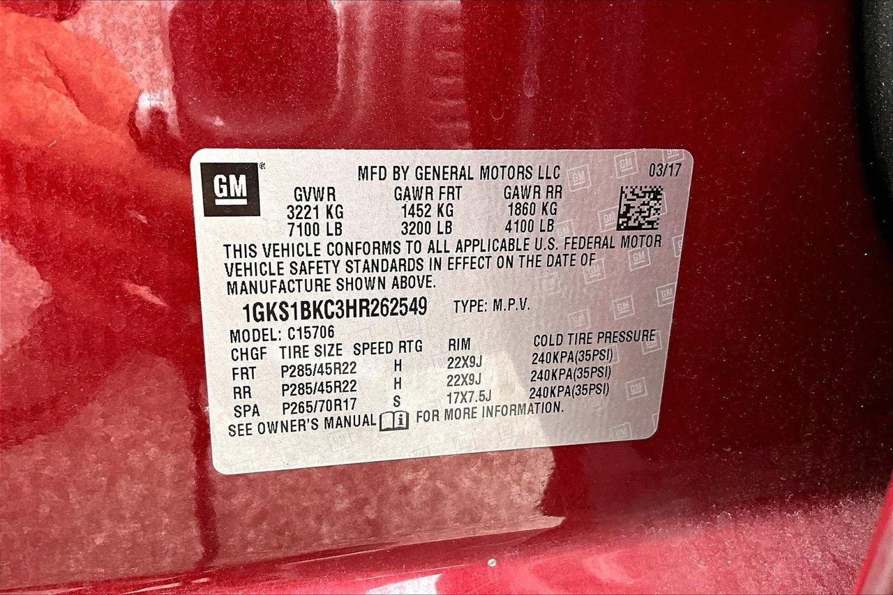 Used 2017 GMC Yukon SLT w/ Premium Edition RWD image 16