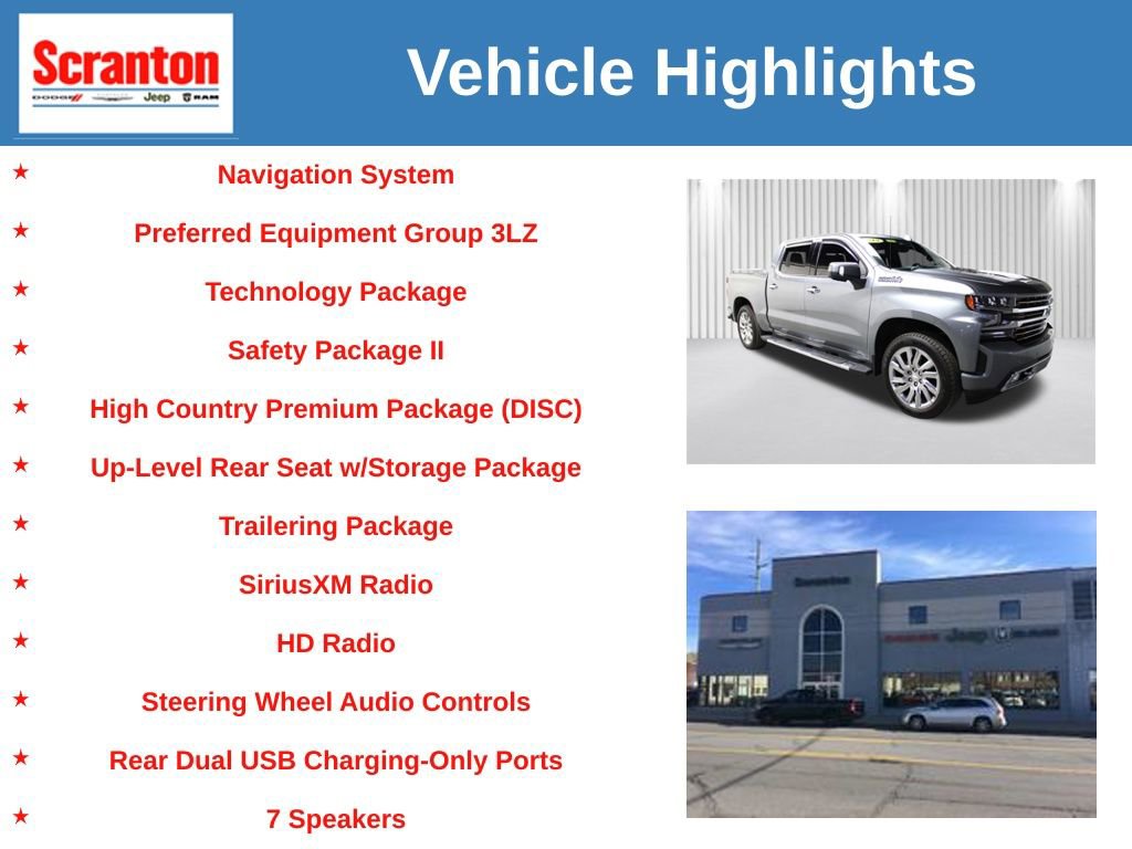 Used 2019 Chevrolet Silverado 1500 High Country w/ High Country Premium Package image 6