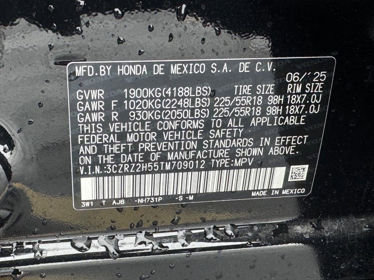 Certified 2026 Honda HR-V Sport image 26