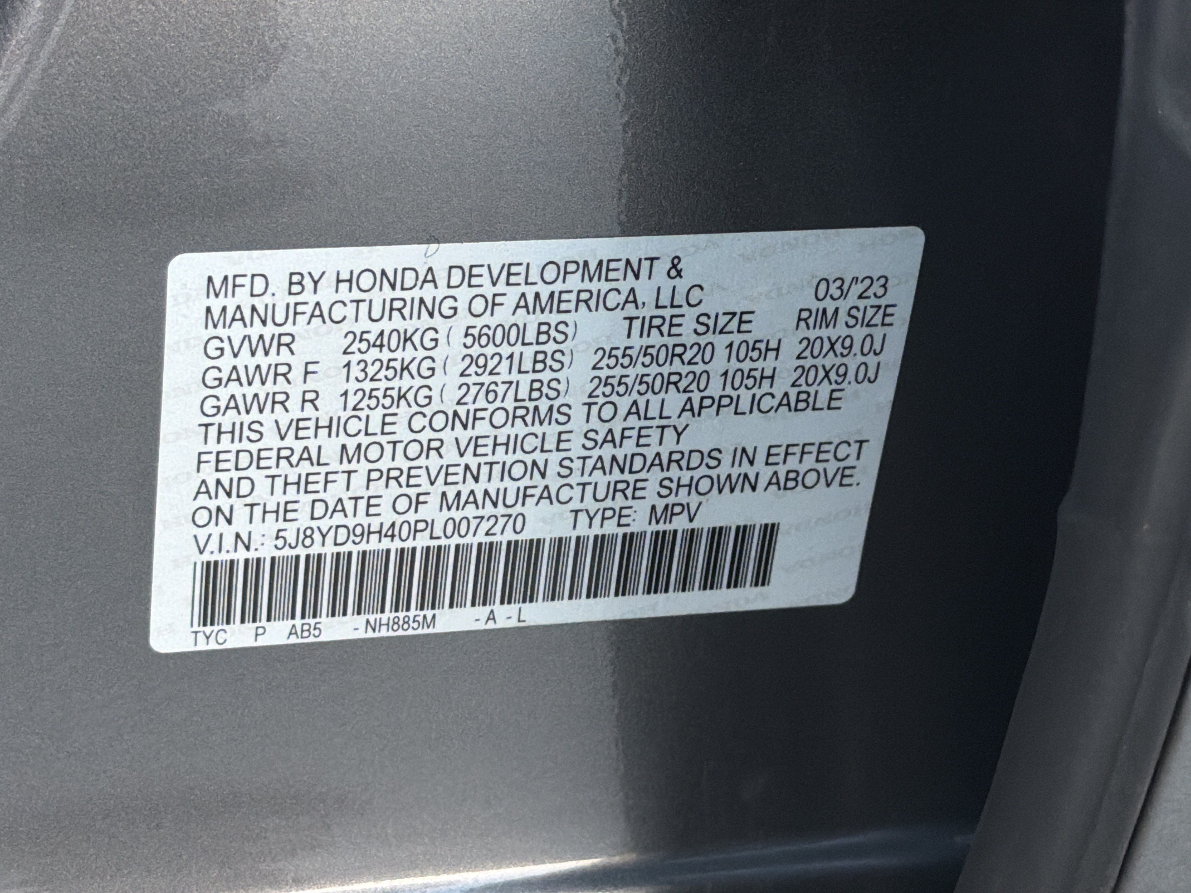 Certified 2023 Acura MDX w/ Technology Package FWD image 37