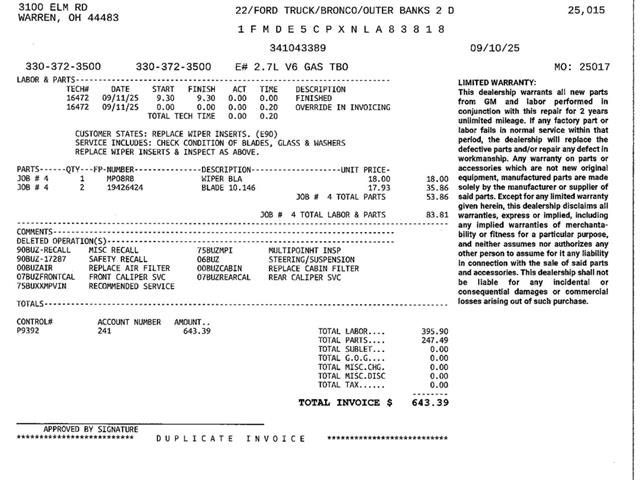 Used 2022 Ford Bronco Outer Banks image 24