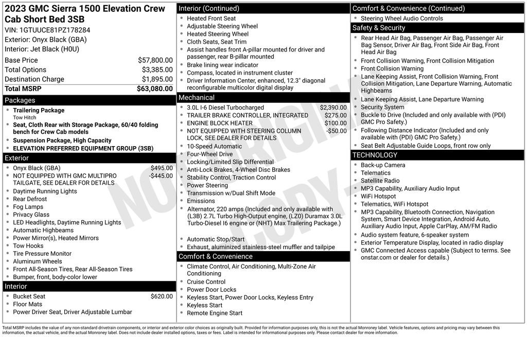 Certified 2023 GMC Sierra 1500 Elevation AWD/4WD image 47