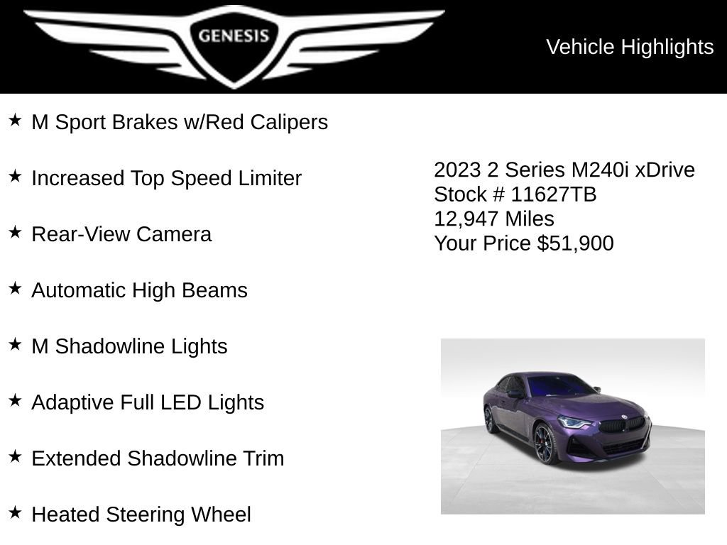 Used 2023 BMW M240i xDrive Coupe AWD/4WD image 21