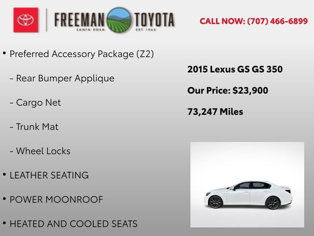 Used 2015 Lexus GS 350 w/ F Sport Package image 10