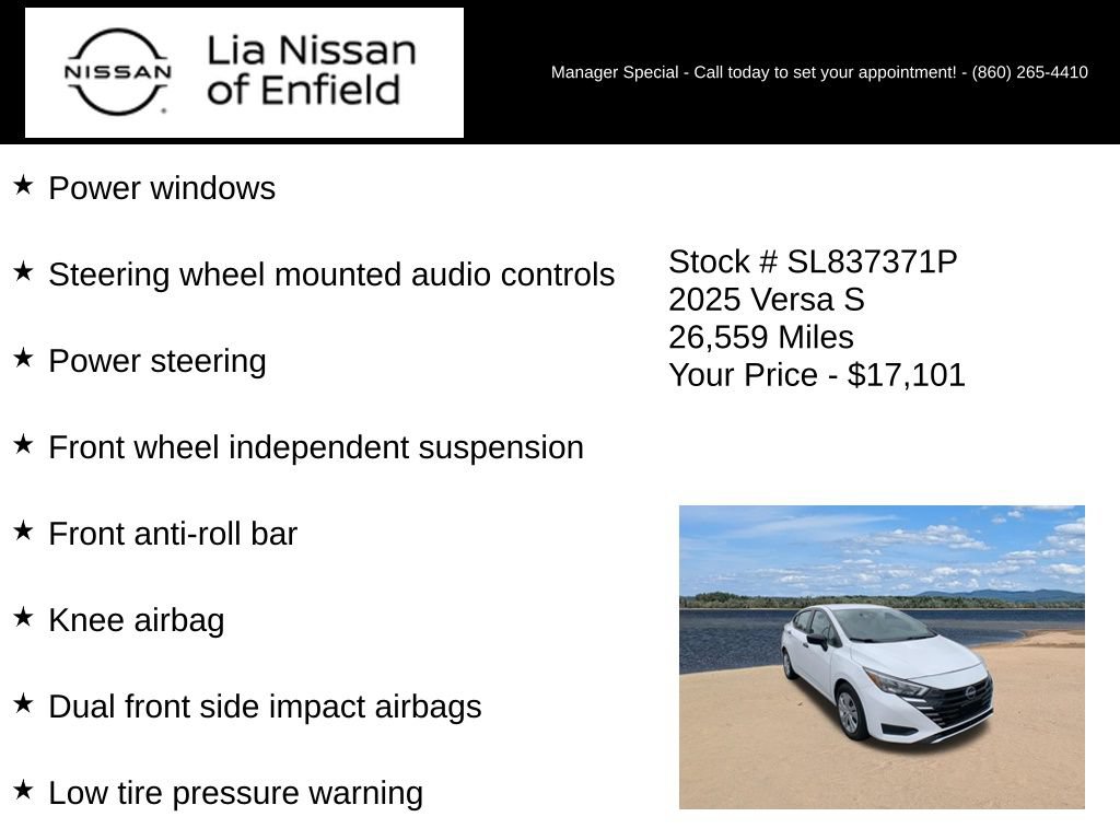 Used 2025 Nissan Versa S FWD image 10
