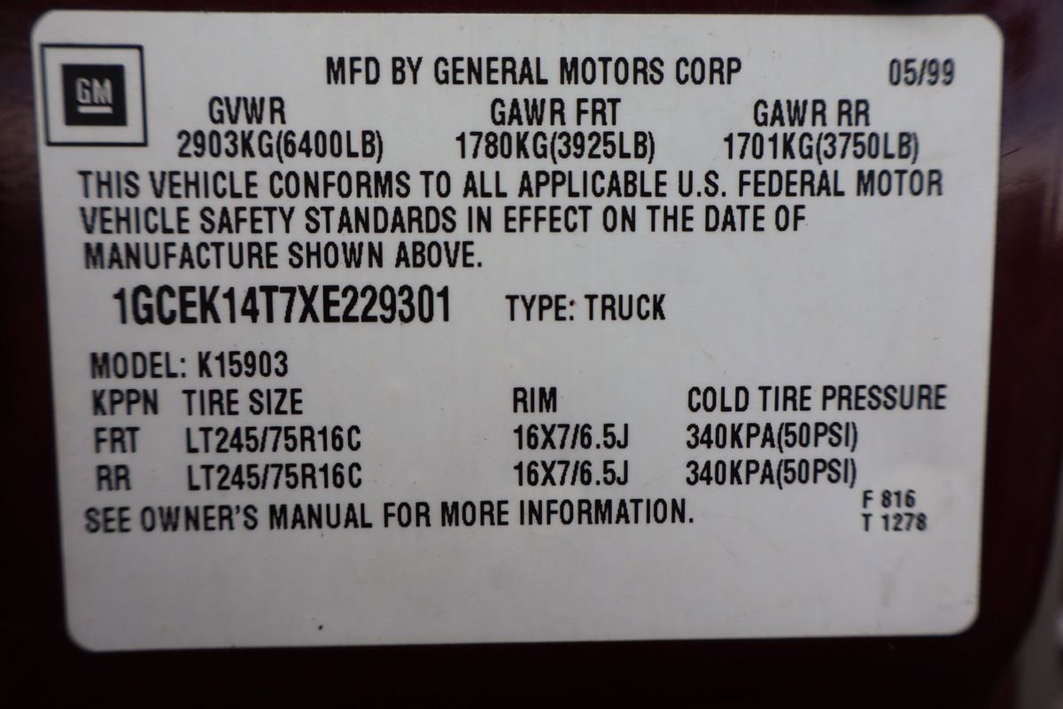 Used 1999 Chevrolet Silverado 1500 LS w/ Firm Ride Suspension Pkg image 36