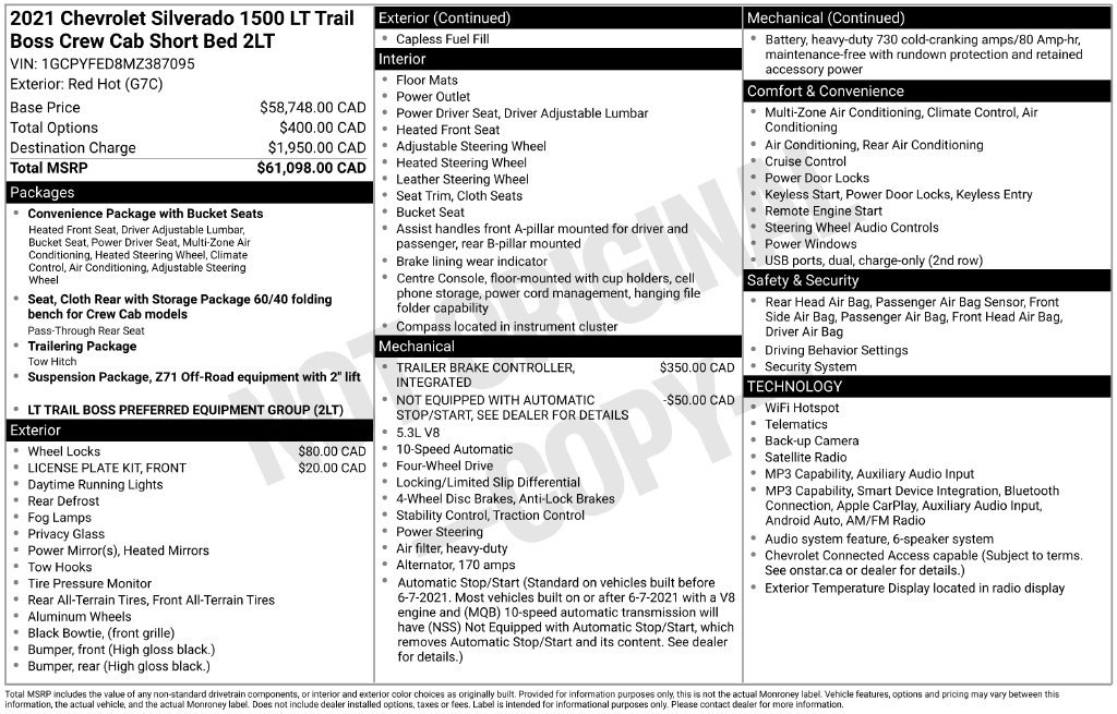 Used 2021 Chevrolet Silverado 1500 LT Trail Boss AWD/4WD image 43