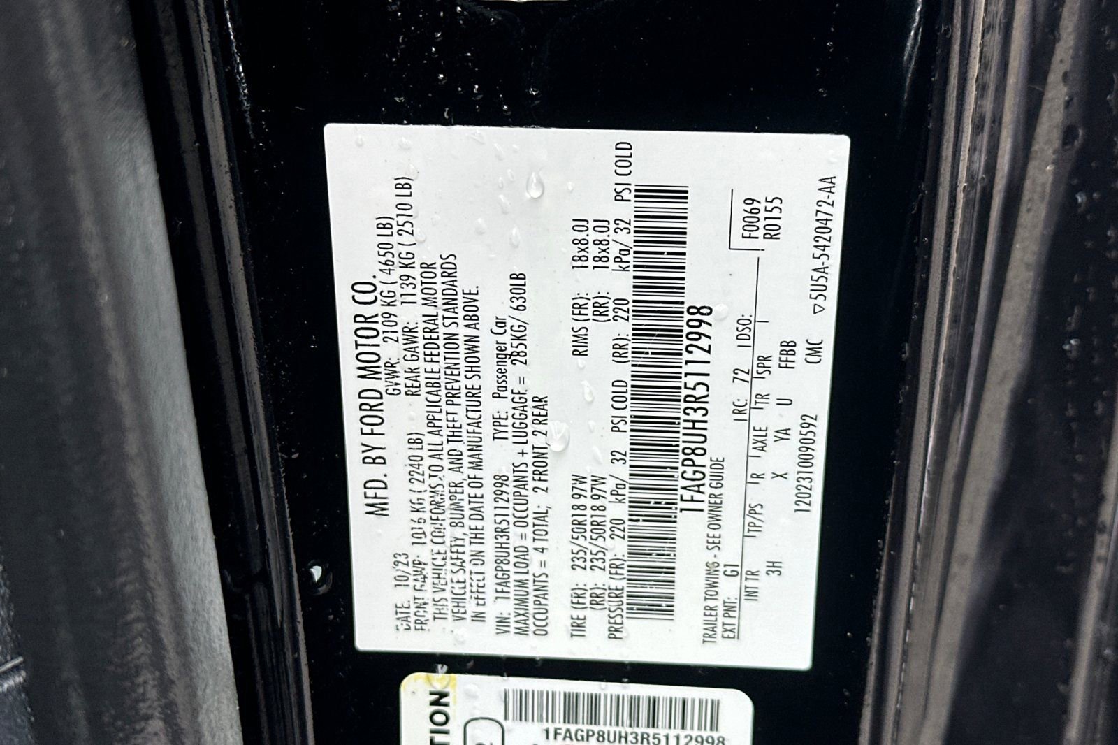 Used 2024 Ford Mustang Premium RWD image 53