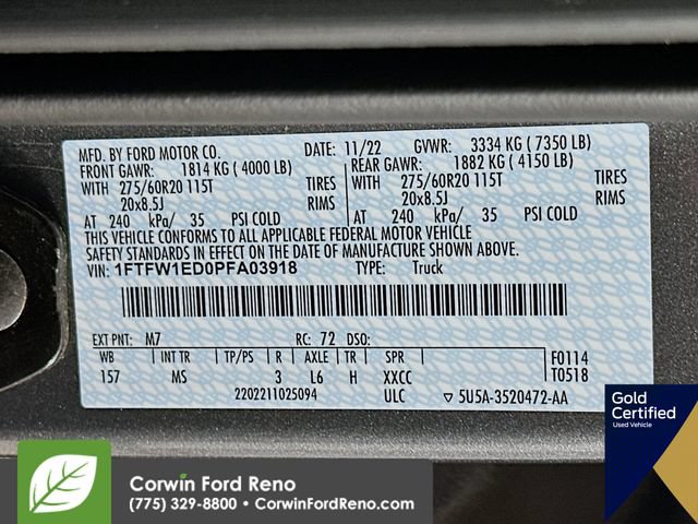 Used 2023 Ford F150 XLT w/ Equipment Group 302A High AWD/4WD image 35