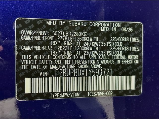 New 2026 Subaru Outback Premium AWD/4WD image 33
