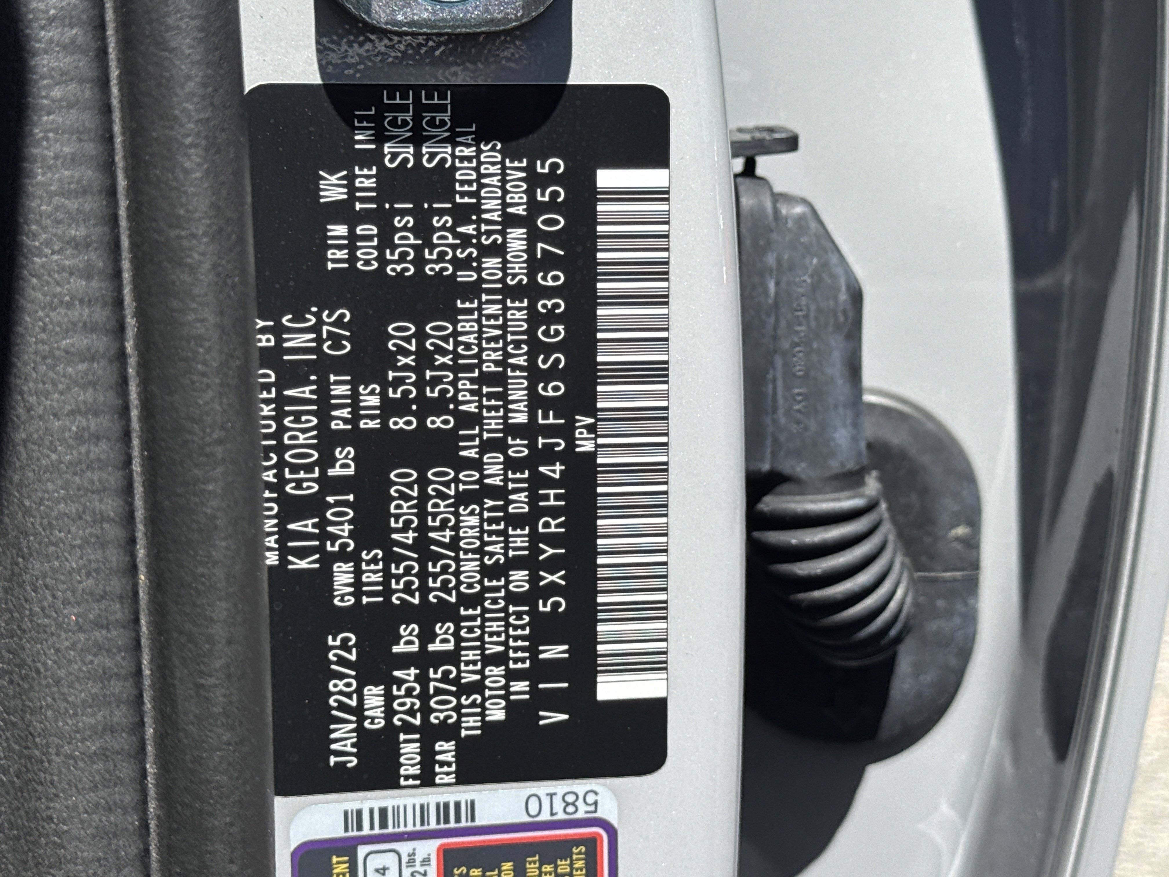 Used 2025 Kia Sorento EX w/ Panoramic Sunroof Package image 36