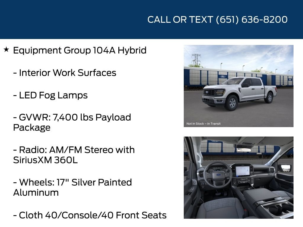New 2026 Ford F150 XL w/ Equipment Group 104A Hybrid AWD/4WD image 10