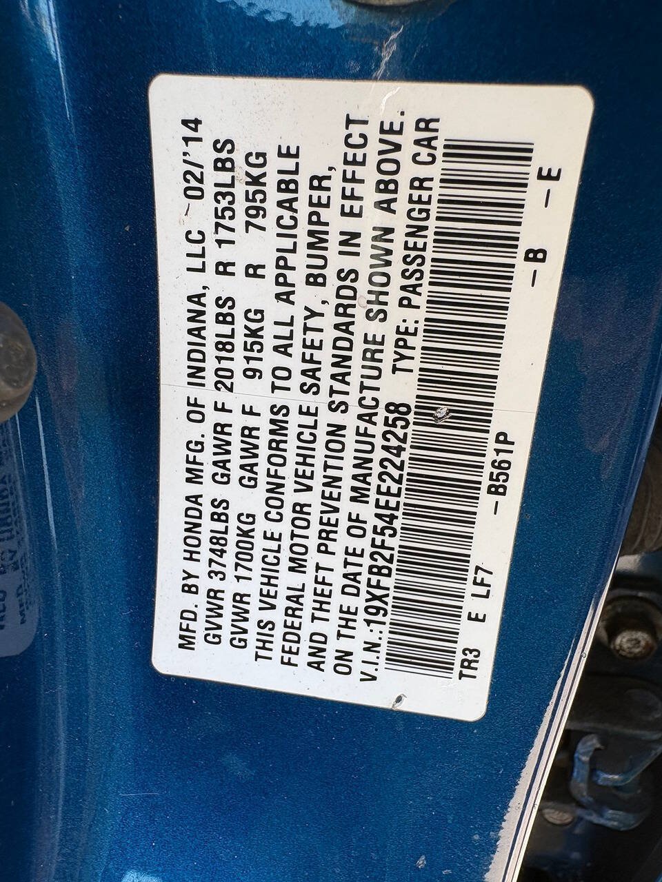 Used 2014 Honda Civic LX image 24