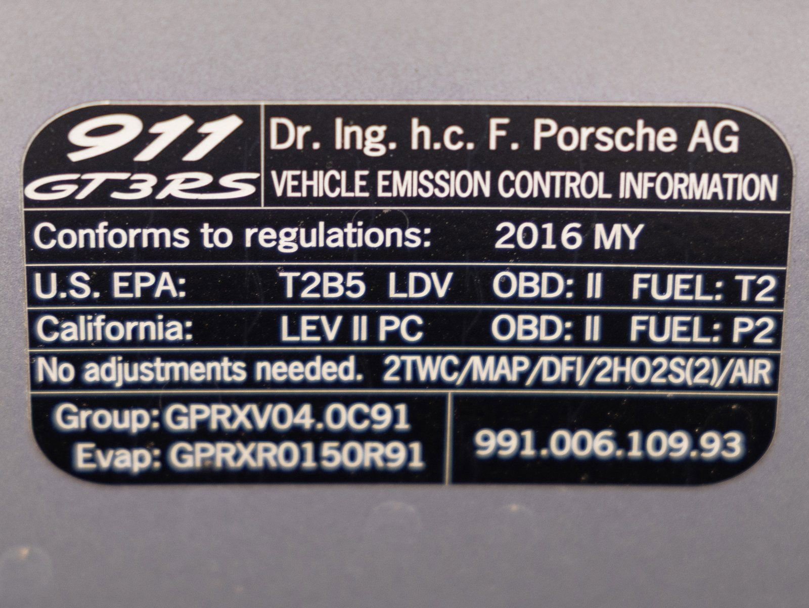 Certified 2016 Porsche 911 GT3 RS image 34