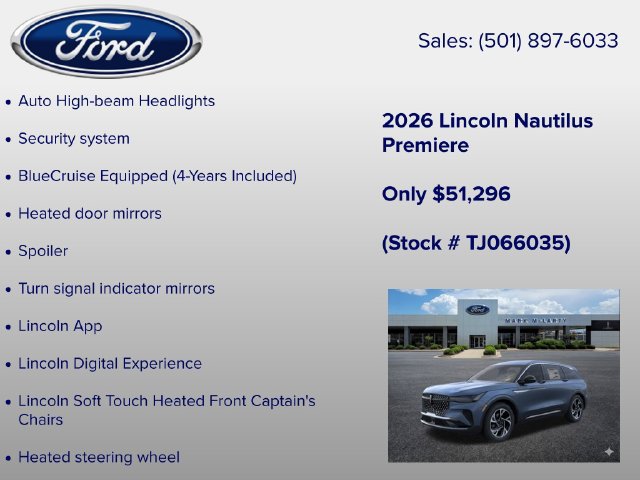 New 2026 Lincoln Nautilus Premier AWD/4WD image 18