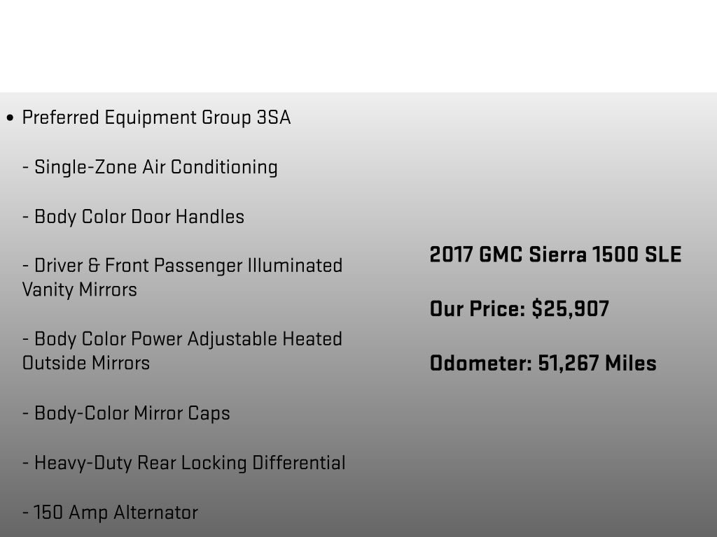 Used 2017 GMC Sierra 1500 SLE w/ SLE Value Package image 12