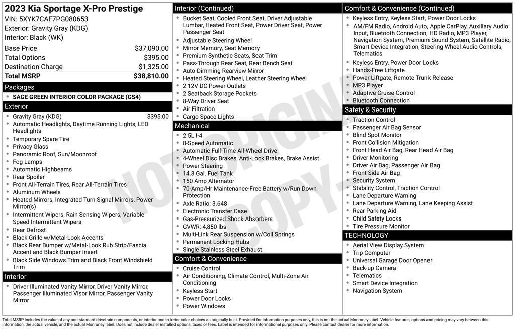 Used 2023 Kia Sportage X-Pro Prestige image 38