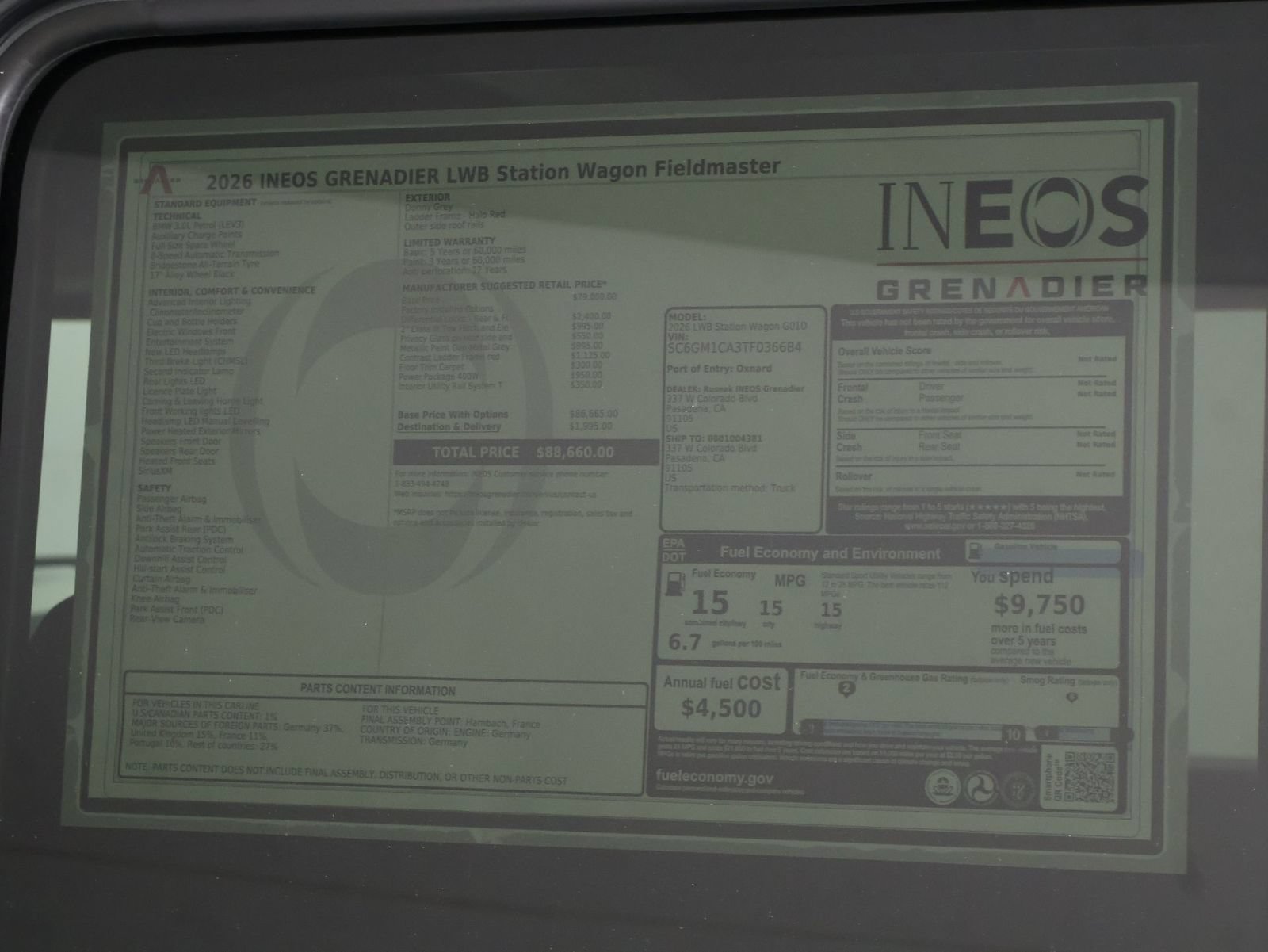 New 2026 INEOS Grenadier Station Wagon AWD/4WD image 23