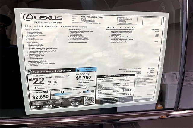 New 2026 Lexus IS 350 F Sport image 14