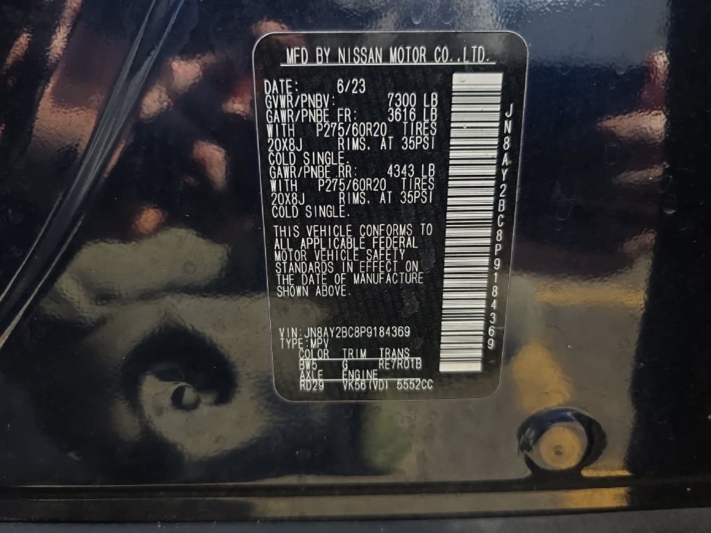 Used 2023 Nissan Armada SL w/ Cargo Package RWD image 37