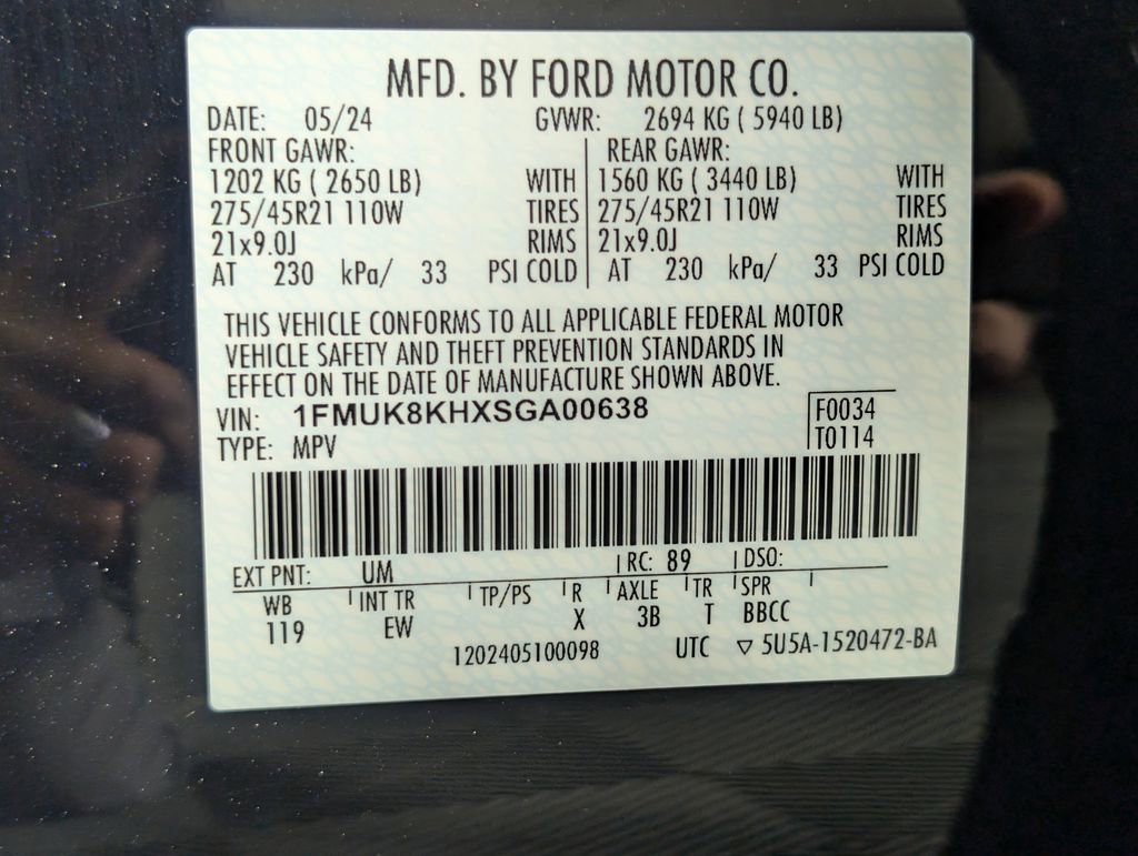 Certified 2025 Ford Explorer ST-Line w/ ST-Line Street Pack image 27