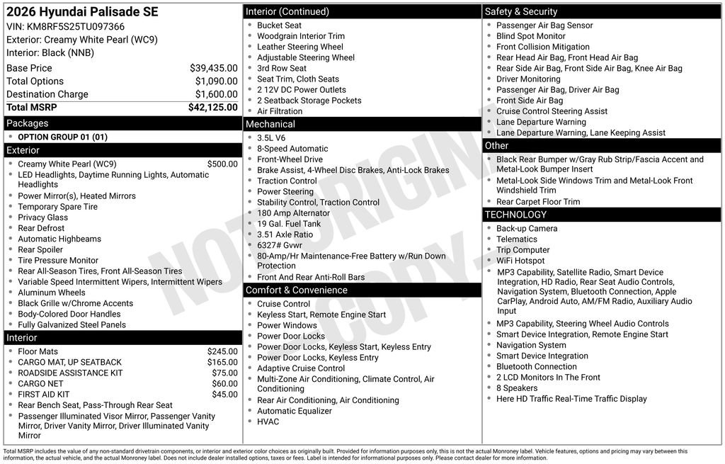 Used 2026 Hyundai Palisade SE FWD image 30