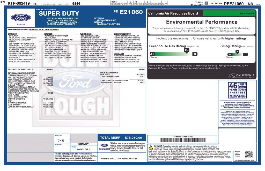 Used 2023 Ford F250 Lariat w/ Chrome Package AWD/4WD image 5