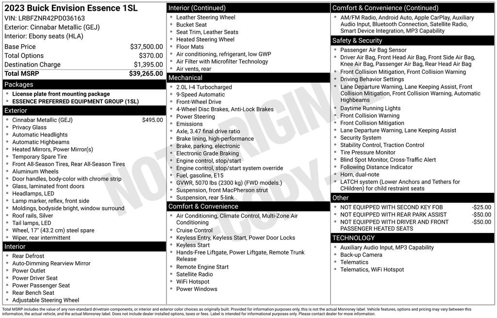 Used 2023 Buick Envision Essence image 2