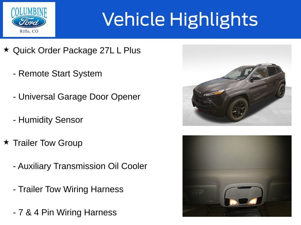 Used 2017 Jeep Cherokee Trailhawk image 16