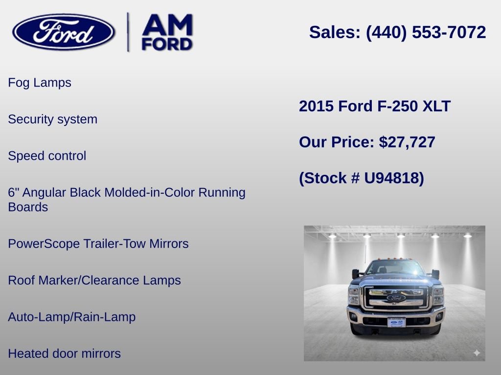 Used 2015 Ford F250 XLT w/ XLT Value Package AWD/4WD image 24