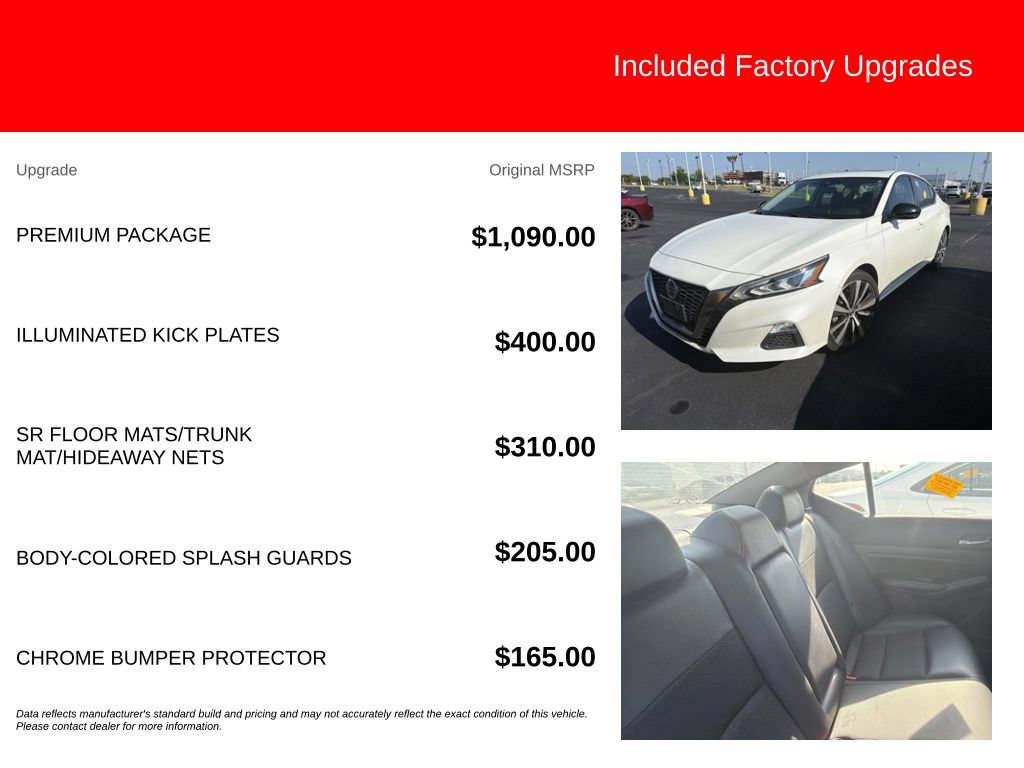 Used 2020 Nissan Altima 2.5 SR w/ Premium Package FWD image 5