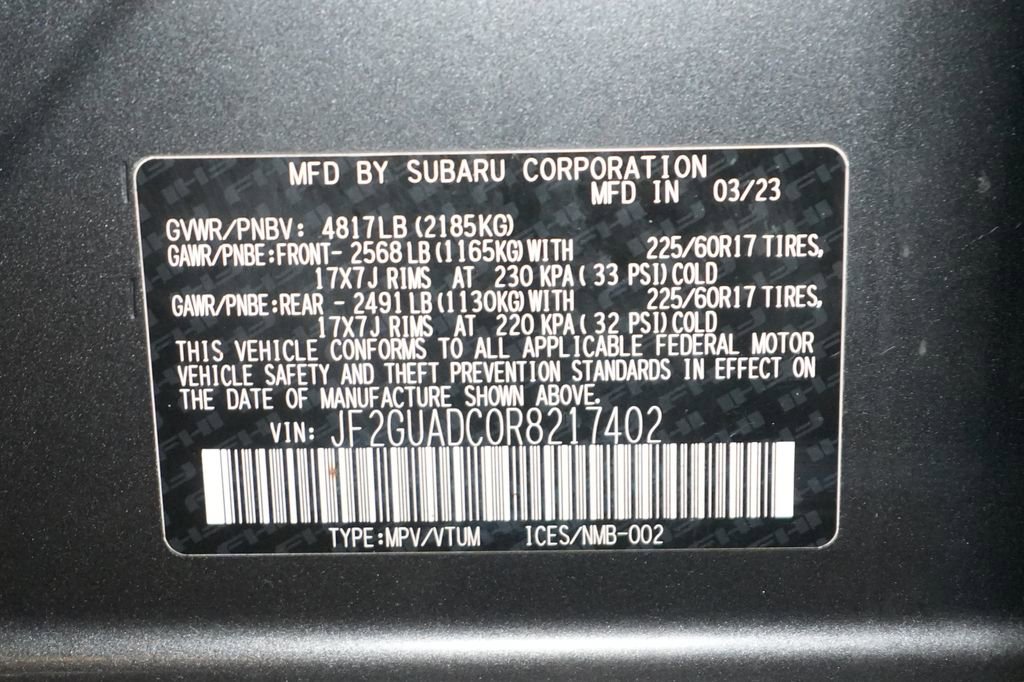 Used 2024 Subaru Crosstrek 2.0i Premium image 45