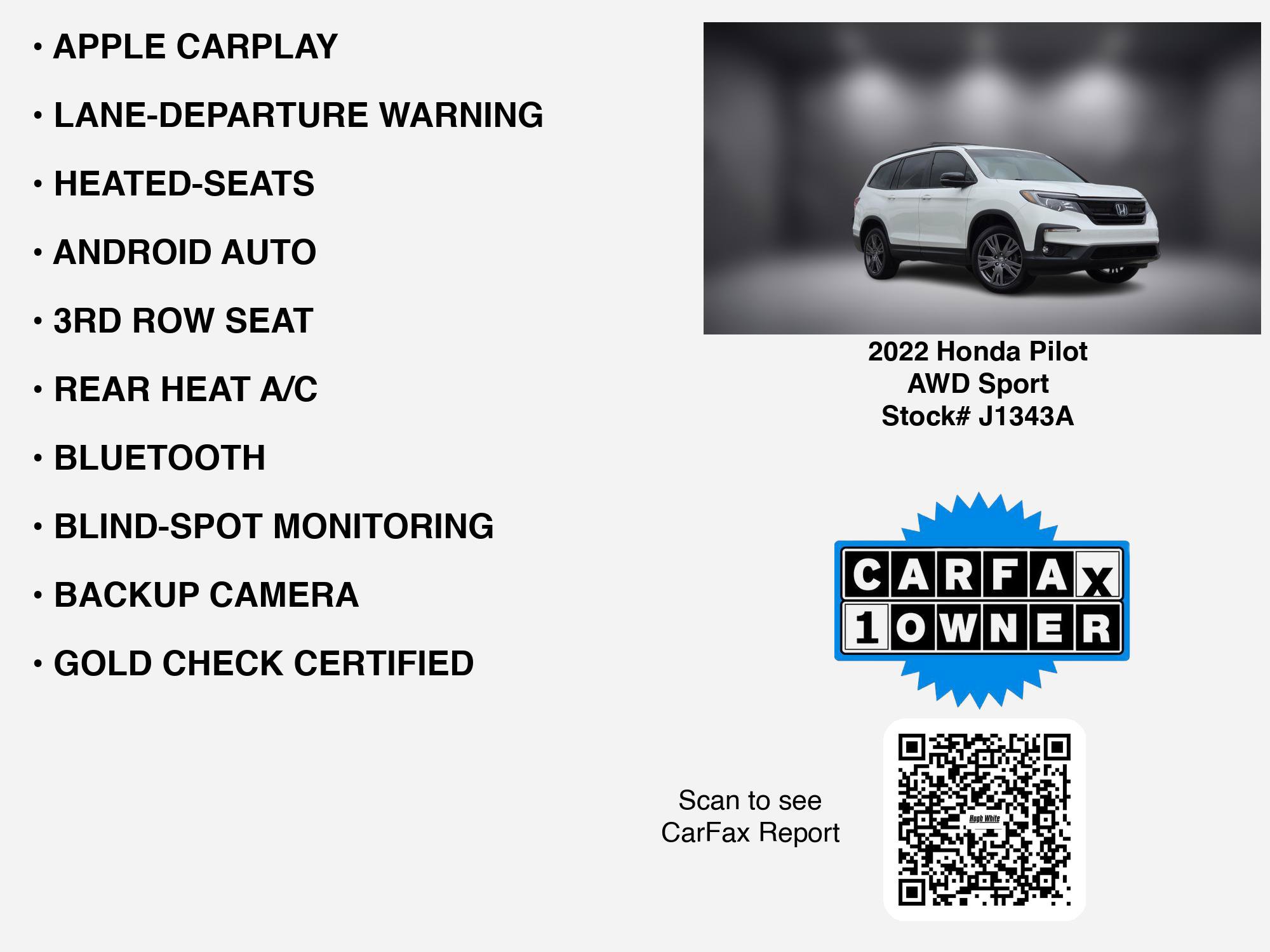 Used 2022 Honda Pilot Sport image 7