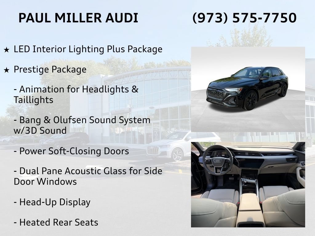 Used 2024 Audi Q8 e-tron Prestige w/ Prestige Package AWD/4WD image 8