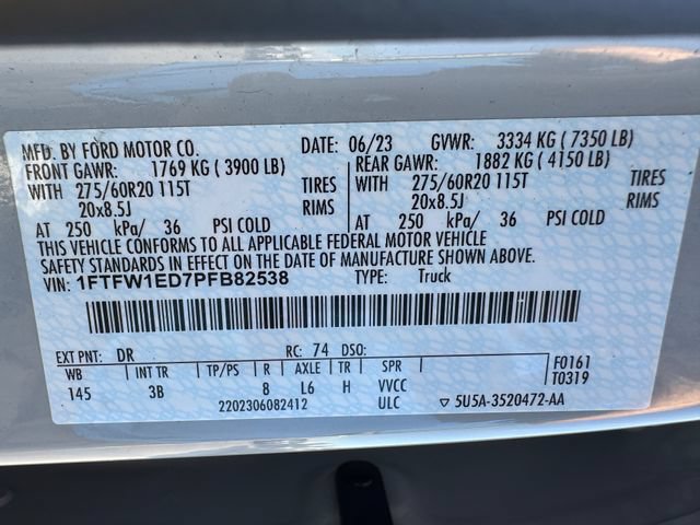 Used 2023 Ford F150 Platinum w/ Equipment Group 701A High AWD/4WD image 8