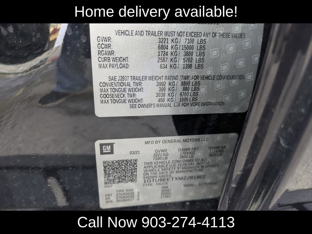 Used 2021 GMC Sierra 1500 AT4 w/ AT4 Value Package image 44