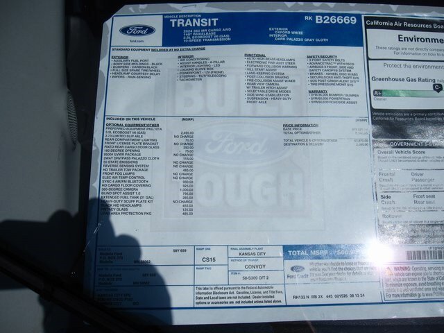 Used 2024 Ford Transit 350 148 Medium Roof AWD w/ Load Area Protection Package image 26