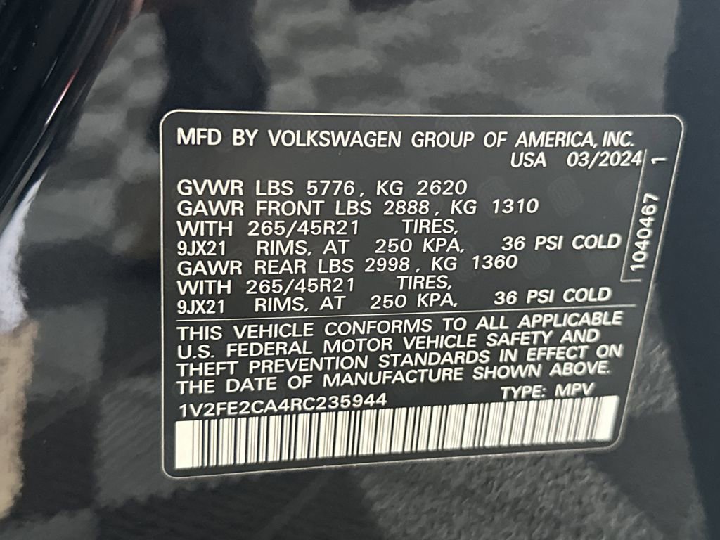 Used 2024 Volkswagen Atlas Cross Sport SEL Premium R-Line image 45