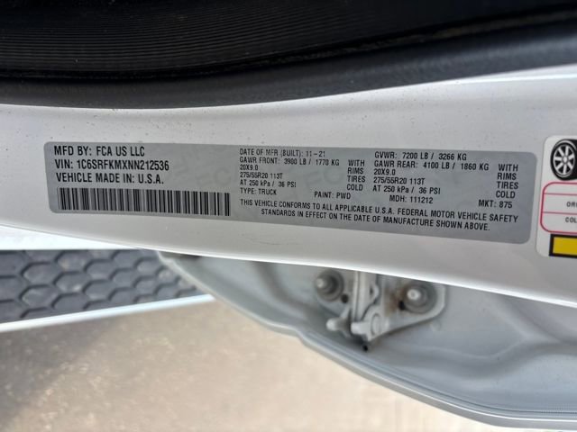 Used 2022 RAM 1500 Limited w/ Body Color Bumper Group image 31