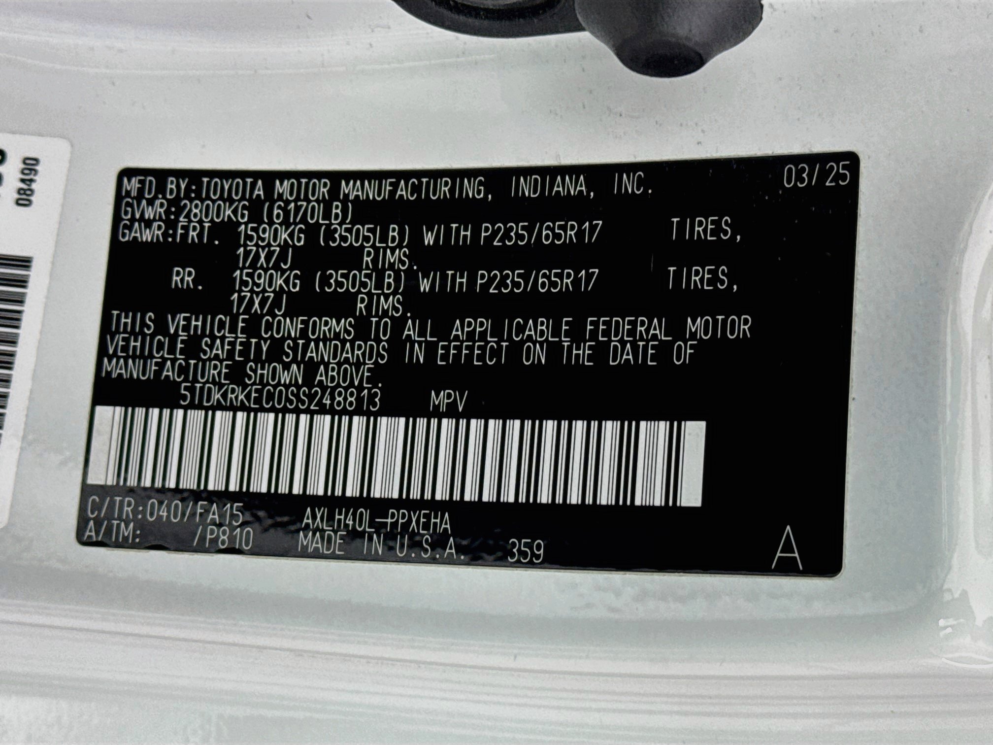 Certified 2025 Toyota Sienna LE FWD image 32