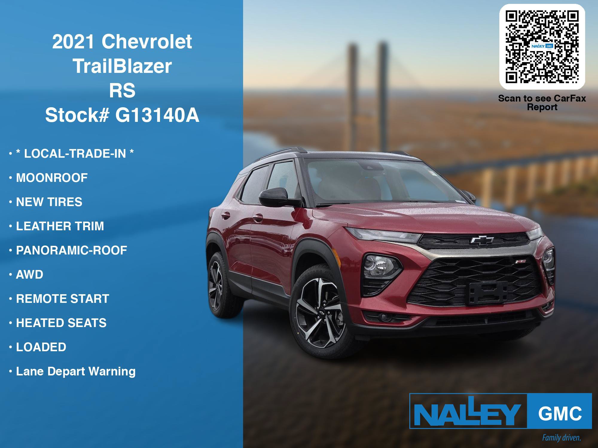 Used 2021 Chevrolet TrailBlazer RS w/ Sun and Liftgate Package AWD/4WD image 6