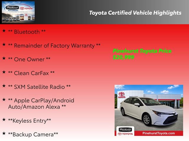 Certified 2025 Toyota Corolla LE FWD image 19