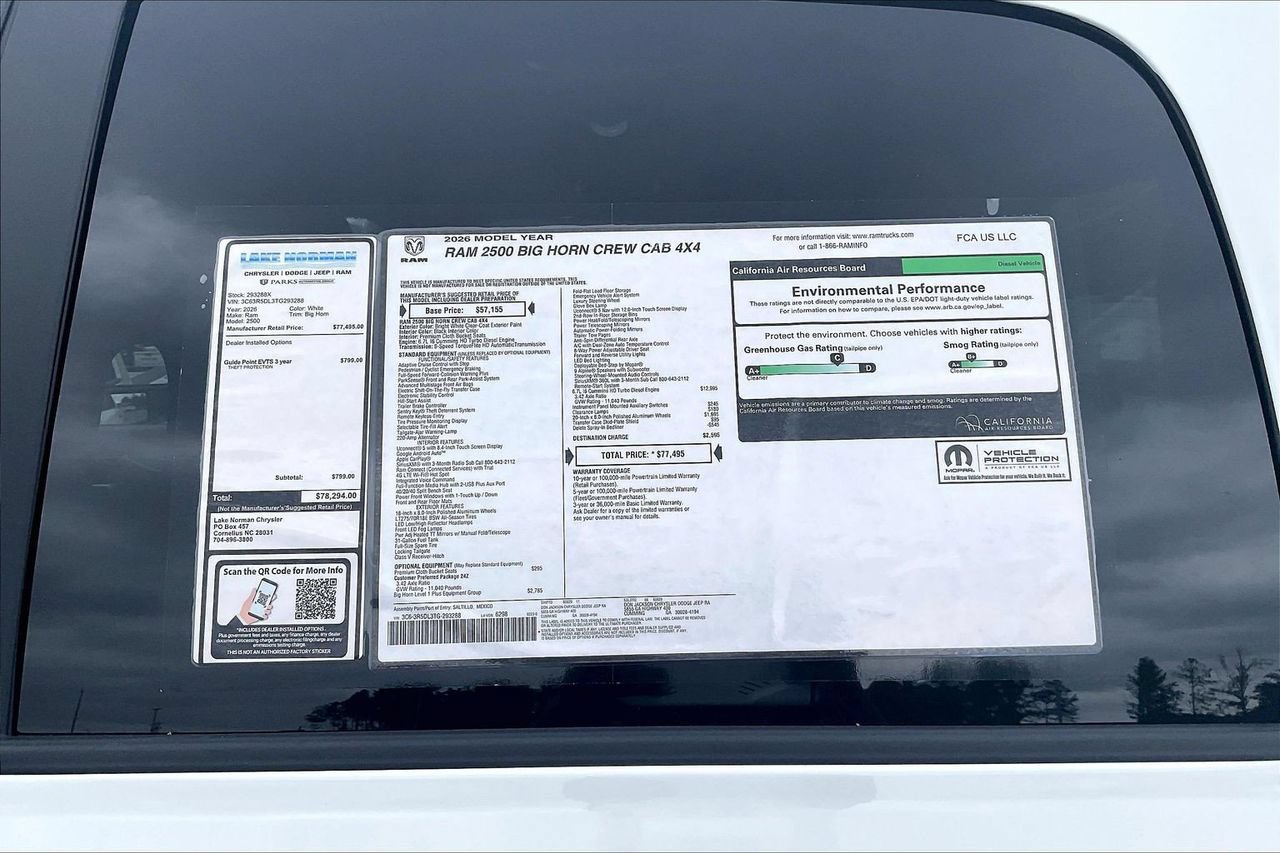 New 2026 RAM 2500 Big Horn AWD/4WD image 37