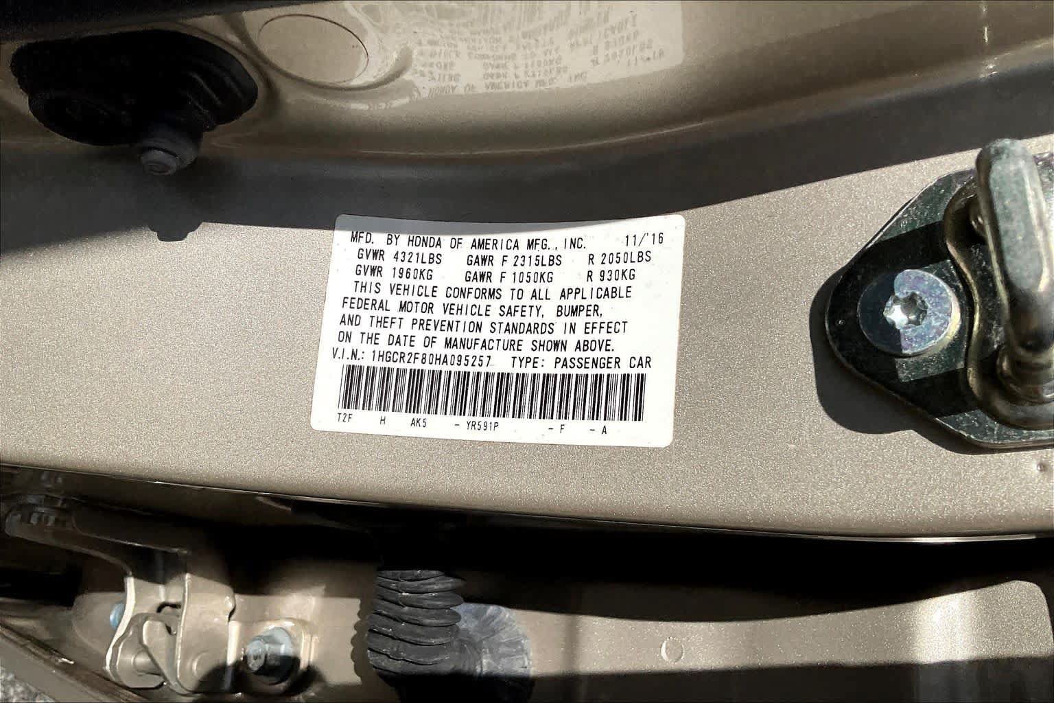 Used 2017 Honda Accord EX-L image 34