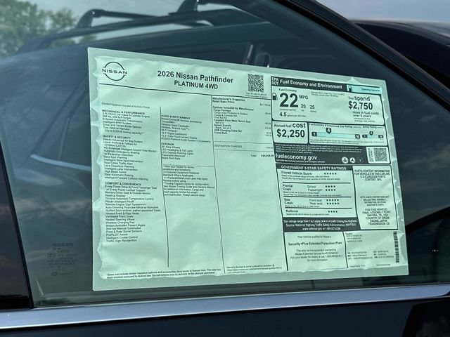 New 2026 Nissan Pathfinder Platinum w/ Cargo Package AWD/4WD image 4