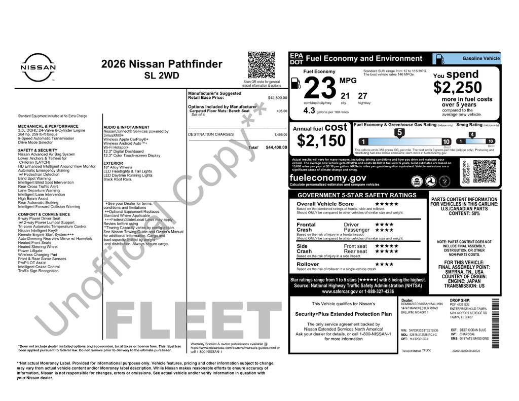 Certified 2026 Nissan Pathfinder SL FWD image 33