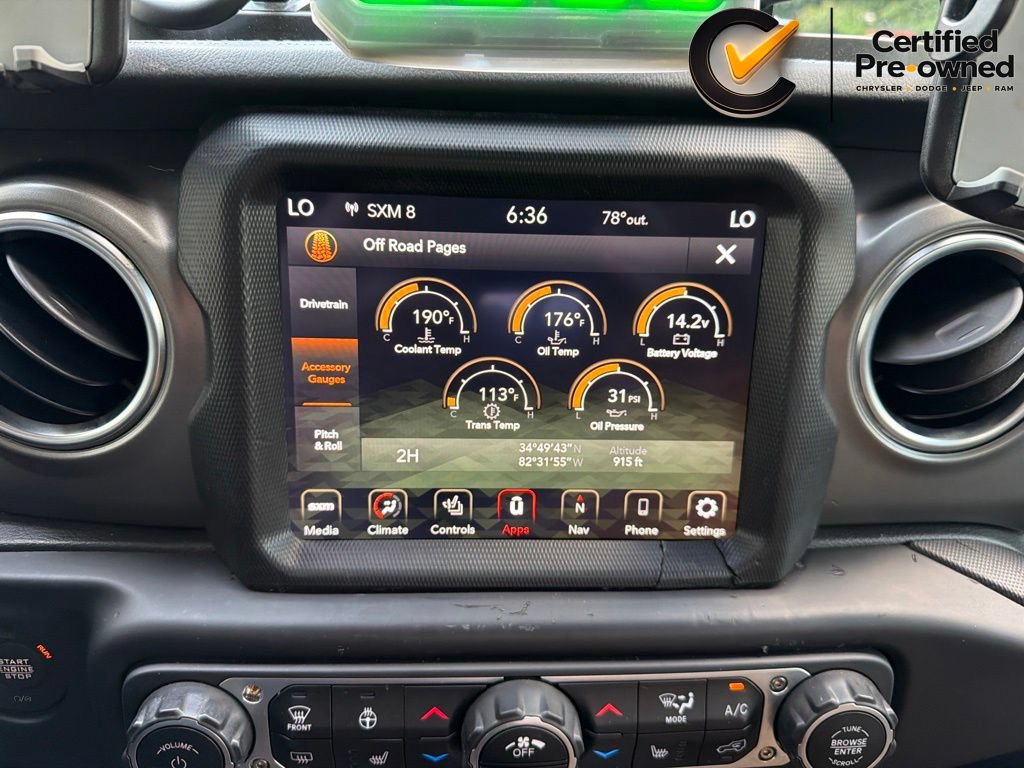 Certified 2023 Jeep Gladiator Rubicon w/ Cold Weather Group AWD/4WD image 90